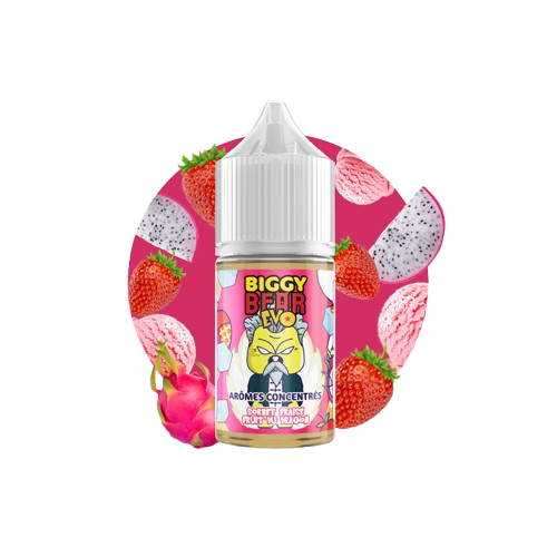 Concentrés Sorbet Fraise Fruit du Dragon 30ml - Biggy Bear EVO