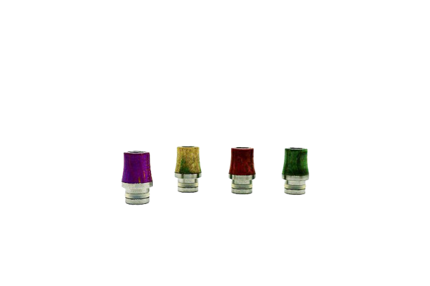 Drip tip 510 en bois stabilisé et inox