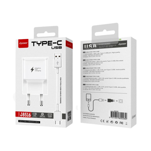 Chargeur Prise Secteur + Cable Chargeur Type C