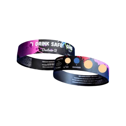 Bracelet de détection GHB – I Drink Safe / Docteur B