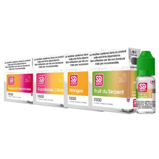 🆕 Les Nouveaux Liquides 10 ml de So Good : Découvrez les Saveurs Exotiques et Intenses