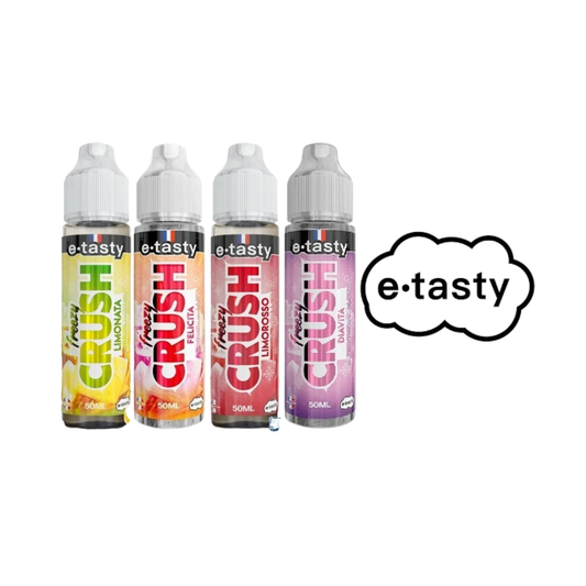 Freezy Crush E.Tasty : découvrez les 5 e-liquides 50ml aux saveurs ultra fraîches