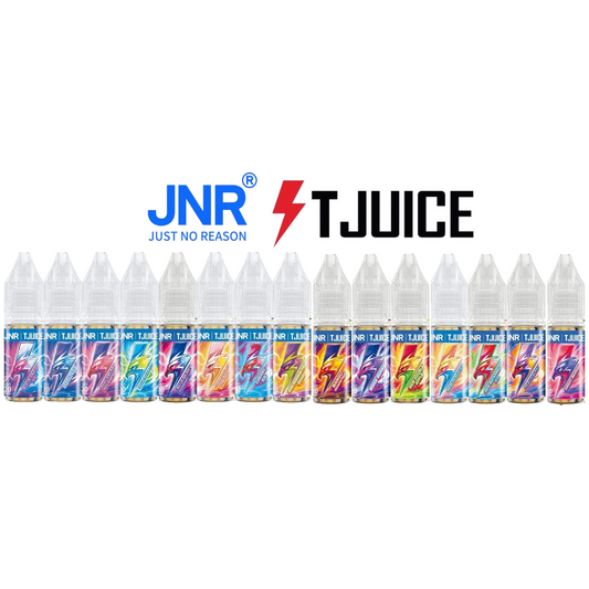 JNR x T-Juice 10 ml 20 mg : présentation des 15 saveurs de la nouvelle gamme