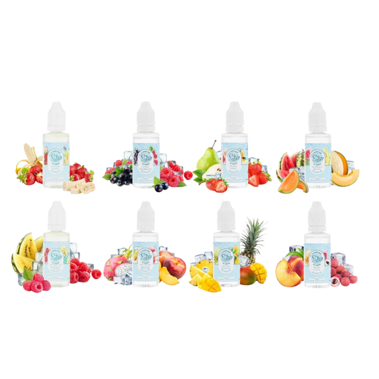 Les 9 concentrés 30 ml Le Petit Verger Frais de Savourea : des recettes fruitées et rafraîchissantes pour le DIY