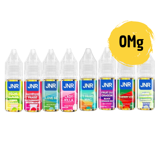 Nouveaux e-liquides JNR 10 ml sans nicotine : 19 saveurs incontournables à découvrir