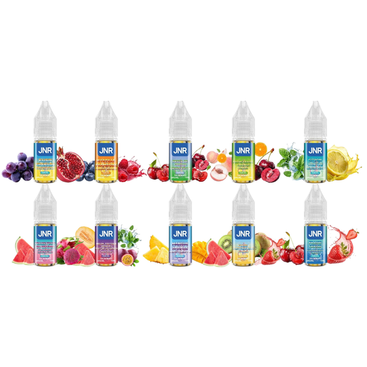 Nouveaux e-liquides JNR 10 ml : découvrez 11 saveurs en sels de nicotine 6 mg