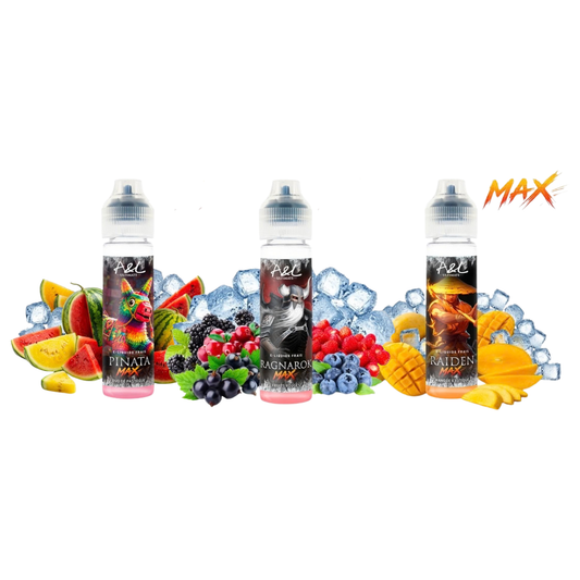 A&L Ultimate MAX : découvrez les nouveaux Ragnarok MAX, Pinata MAX et Raiden MAX en 50 ml