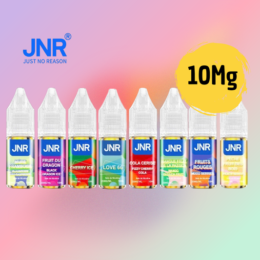 Découvrez les e-liquides JNR 10 ml en 10 mg de nicotine : des saveurs intenses pour une vape pleine de plaisir