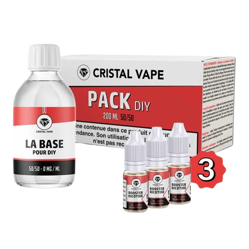 Pack DIY 200ml - 3mg - Cristal Vape