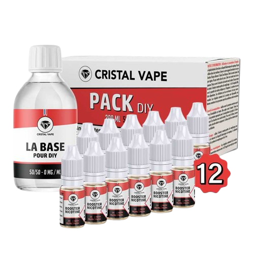 Pack DIY 200ml - 12mg - Cristal Vape