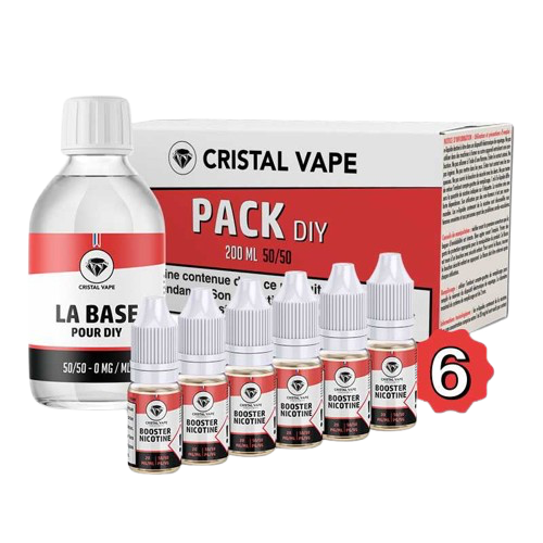 Pack DIY 200ml - 6mg - Cristal Vape