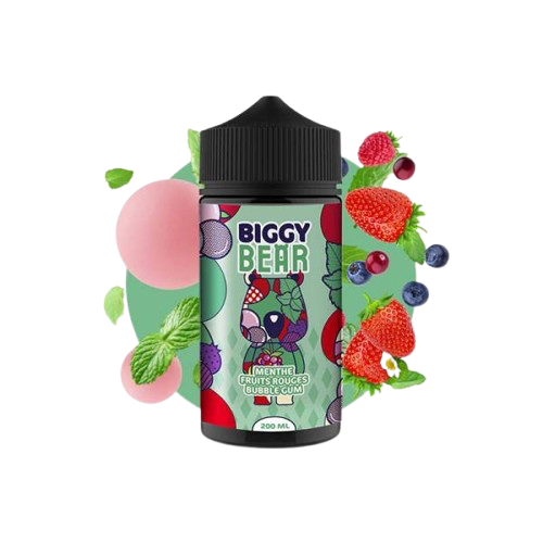 Menthe Fruits Rouges Bubble Gum - 200ml - Biggy Bear
