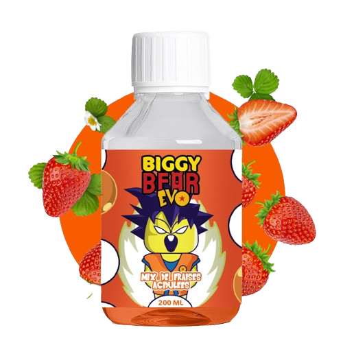 Mix Fraises acidulées - 200ml - Biggy Bear