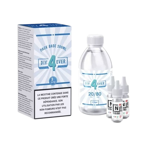 Pack DIY 3mg - 20/80 - 200ml - DIY 4 Ever