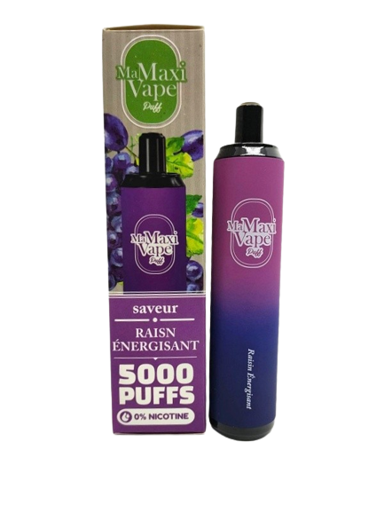 Puff Ma Maxi vape Raisin Energisant - 5000 puffs