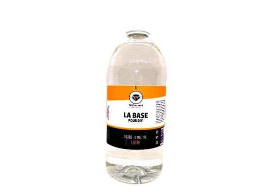 Base 20/80 - 1 litre - Cristal Vape